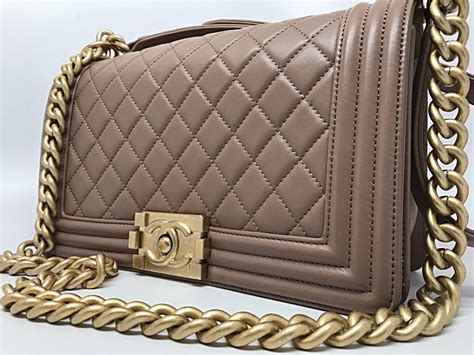 chanel boy bag beige price|Chanel boy bag for sale.